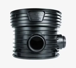 Kanalizační šachtové dno průtočné 90° DN 600/160 vč. těsnění pro vlnovec Wavin Tegra 600 LC