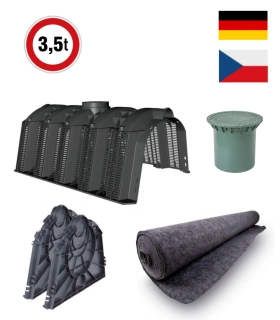 Sada vsakovacích tunelů 300 l GRAF - pojezdová do 3,5t