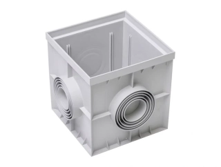 Mondial čtvercová revizní kanalizační šachta/dvorní vpusť 300x300 mm