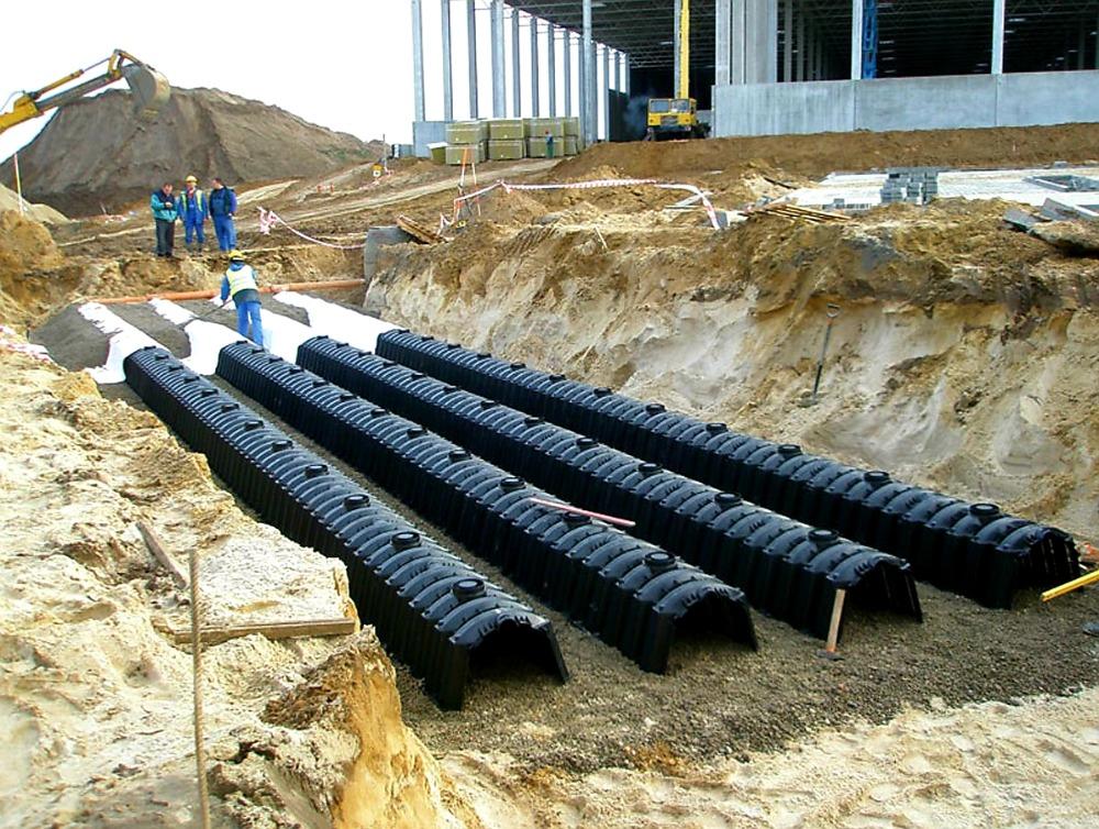 instalace vsakovacích tunelů